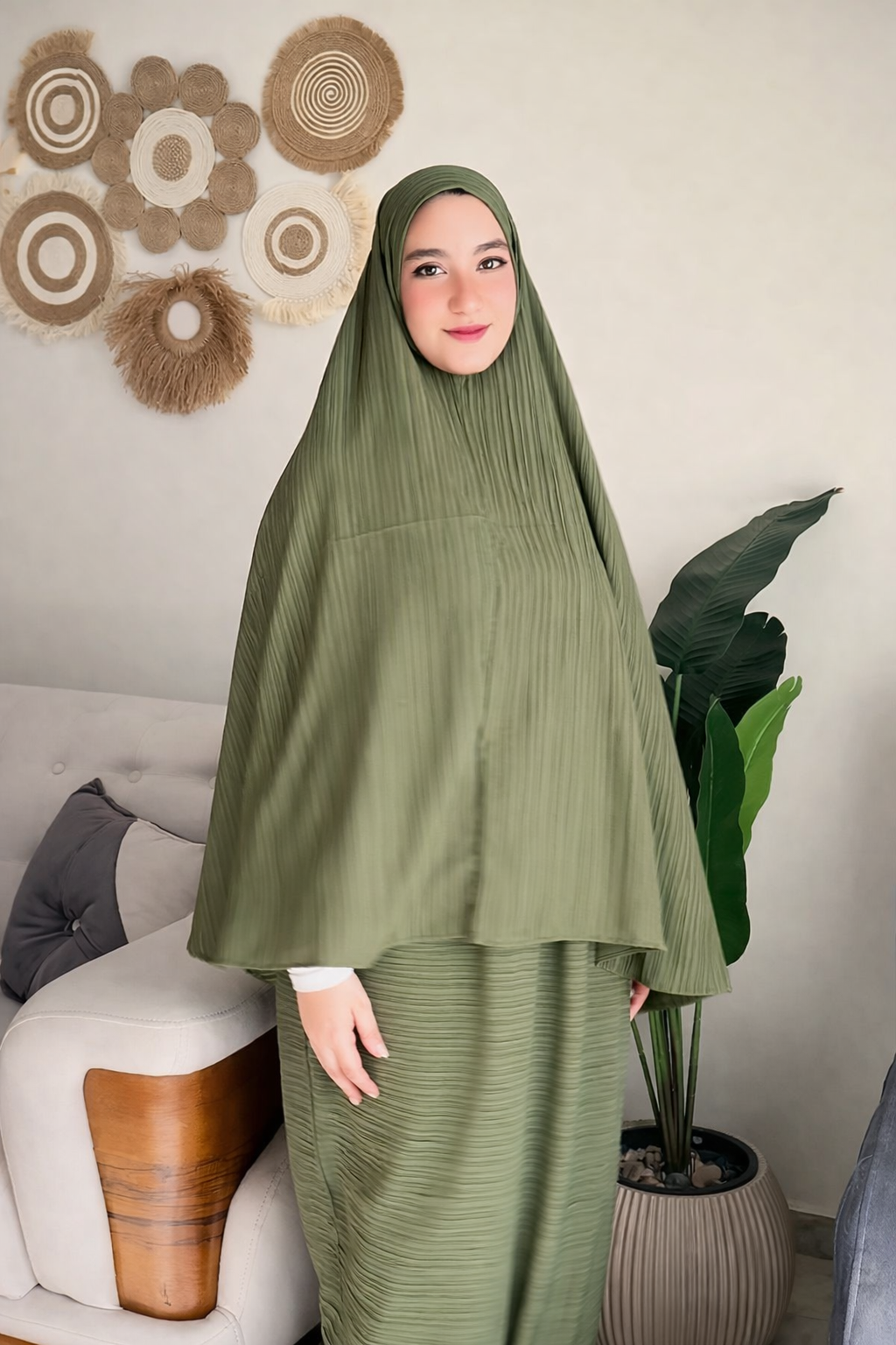 Green Minimal Islamic Prayer Wear